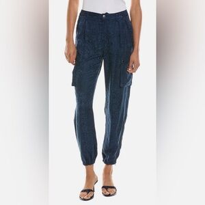 Johnny Was NWT Kiarra Pant Women's  Size 2
Navy Blue Cargo Joggers